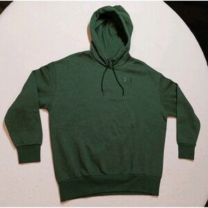 Under Armour Essential Fleece Hoodie Mens XS Forest Green Pullover Sweatshirt